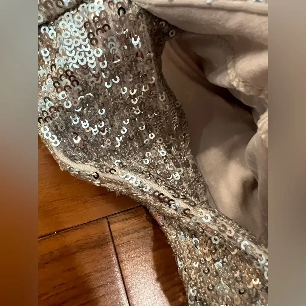 Express Sequin cropped Pants size S - Picture 8 of 10